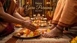 © jayshree - Guru Purnima Celebration: A devotee performs the rituals on Guru Purnima, offering flowers and respect to the Guru, symbolizing the sacred bond between teacher and disciple.
