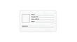 © Avra - A close-up photo of a blank student ID card on a white background with space for name, student ID, date of birth, major, and signature.