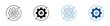 © Icon Atelier - Product Lifecycle icon set. gear with cube and circular arrows icons. workflow automation and product management concept. vector illustration.