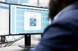 © DC Studio - Engineering team verifying PCB manufacturing plant microelectronics reliability. Teamworking colleagues working in specialized fab RD office focused on semiconductors powering electronics