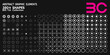 © Dibyendu - Collection of abstract graphic elements and icons on a black background minimalist design high quality