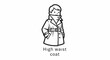 © Wolah - Minimalist Border with Halftone Figures in Coats