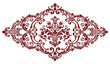 © MDRahul - Decorative antique floral damask vector motif with elegant ornamental curls isolated on white background