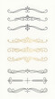 © JuliusGideon - Elegant line divider set featuring ornate swirling patterns and floral motifs