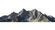 © PixelBay - rugged mountain range with snow peaks isolated on transparent background png