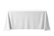 © PNG Lab - Long white tablecloth draped over rectangular table