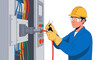 © Faozan - Electrician working on electrical panel.