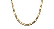 © Ashraful - Golden figaro link chain necklace jewelry isolated on white background