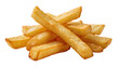 © Finn - Golden crispy french fries piled high, isolated on transparent background