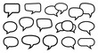 © Tre - Set of speech bubbles, isolated on white background
