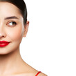 © Oleg Gekman - Portrait beautiful young woman with clean fresh skin. Model with healthy skin, close up portrait. Cosmetology, beauty and spa