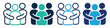 © D. Resonant Studio - people group hug support teamwork icon on transparent background