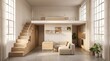 © adinf - Cozy Modern Studio Apartment with Loft Bed and Natural Light