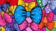 © taner - Colorful Bows Pattern Background