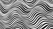 © MSTMAYA - Abstract black and white wavy line pattern with a modern ripple effect