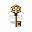 © widia - Golden Vintage Key Icon