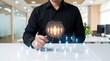 © CuteBee - Professional human resources manager using magnifying glass to analyze digital network of team members and corporate employees for talent acquisition and recruitment strategy development