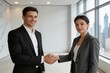 © chao - Business handshake in office
