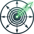 © al - Create realistic realistic fractional co2 laser targeting vector art with white background..