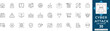 © MdAzizar - Cyber attack line icon set featuring hacker, data breach, malware, phishing, security threat, virus, ransomware. Professional editable vector illustration for security dashboard and UI UX design.