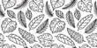 © DiViArts - Tropical palm leaves seamless pattern. Vector illustration leaves of palm. Jungle pattern. Print on cloth template. Beautiful design for textiles.