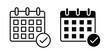 © Surya - Schedule Callendar icon or symbol for web and mobile