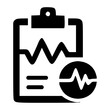 © Marcelino - A medical clipboard with a heart rate monitor and pen, representing electronic health records, diagnostic tracking, and patient data.