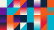 © kazizisan - Abstract Vibrant Geometric Shapes Illustration Vector Background for Digital Design