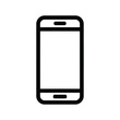 © HABIBULLA - smartphone icon in black outline on white background