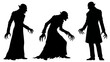 © bluedesign - 3 Silhouetten von Nosferatu als Vektorgrafik