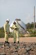 © NINENII - Environmental research on industrial wastewater treatment at an oil.