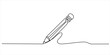© Dosoroth Chandra - Pencil line art vector illustration minimalist continuous drawing creativity and design concept