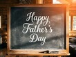 © Farvez - Happy father's day chalkboard message
