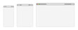 © MR Vector - Web Browser Window Mockup, internet Website Page Template For Mobile, Tablet and Desktop Computer or laptop isolated on Transparent Background