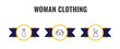 © Farahim - woman clothing outline icon set. thin line feminine fashion, eyeglasses, female sexy dress icons. editable vector