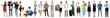 © New Africa - Choice of profession. People of different occupations on white background. Collection of portraits