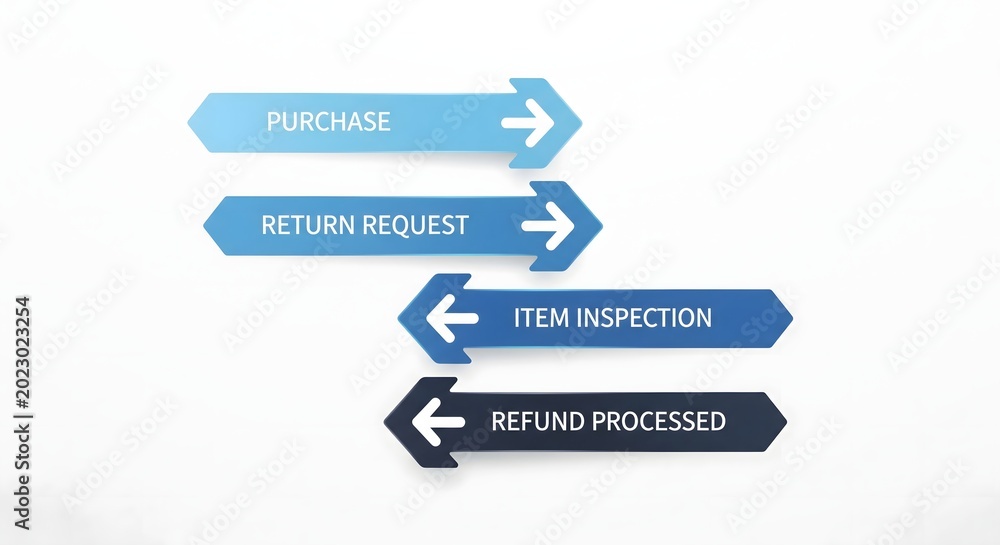 Streamlined Return and Refund Process Flowchart Illustrating Key Steps ...
