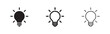 © liubomir118809 - Lightbulb idea icon set. Innovation, creativity, and solution concept.