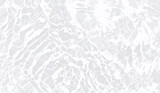Transparent white water ripple surface with sunlight reflections, splashing bubbles. Abstract clear waves, blurred texture with glowing light effects for cosmetic mockup, spa summer background
