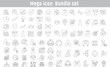 © Vexora - Mega icon bundle set for business and finance concepts