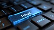 © Mia - News technology concept - News button on keyboard. 3d illustration