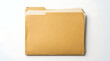 © Mohammad - Manila paper file folder with documents inside isolated on a clean white background for office and business organization