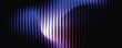 © UniQ Stock - Abstract ripple glass gradient background with blue and purple vertical lines and light glow
