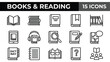© @ahmedmaynul - Education icons, book icons, reading icons, learning icons