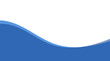 © Pixrow - Abstract blue wave border background design with smooth flowing curve shape for banner, header, website and presentation layout