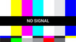 © Artzi - Vibrant Retro TV Error Screen no signal - Emergency Broadcast Warning No Signal