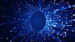 © your123 - Abstract technology background featuring a glowing big data tunnel with flowing digital signals, representing AI networks, high speed data transfer, cloud computing, and futuristic communication syste