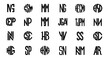 © Wahyu - Monogram Letters Collection: Elegant and Modern Typography Designs
