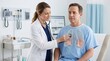 © Jayk - Doctor examines patient's lungs with stethoscope in a medical examination room