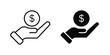 © Thadeu - Hand holding money icon